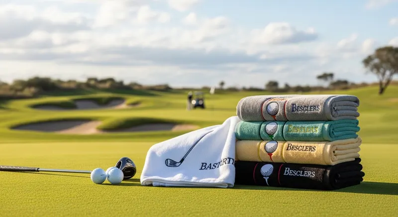 custom golf towels - promotional merchandise